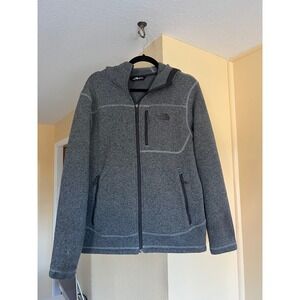 Men's Medium North-face Full Zip Dark Grey Jacket